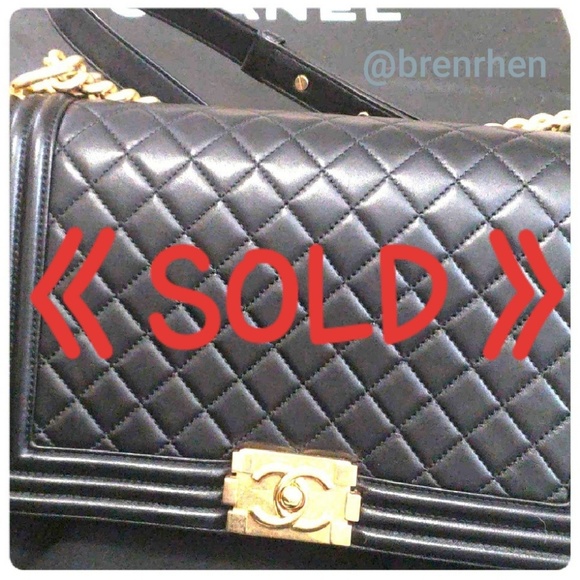 CHANEL Handbags - ❗❗SOLD❗❗👜CHANEL BLACK LE BOY SOFT LAMBSKIN